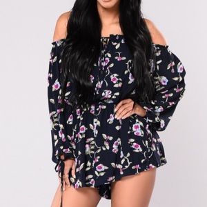 Fashion Nova Off-Soulder Romper